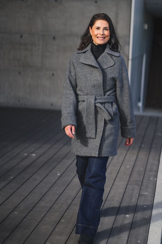 Wool Coat Mid Grey 