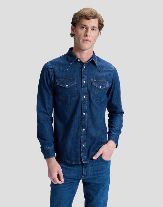 Regular Western Shirt Rinse 