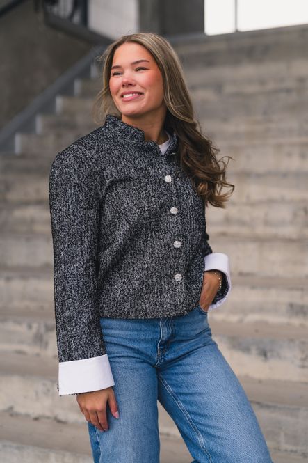 Hovedbilde Toriva LS Jacket Black Grey Melange 