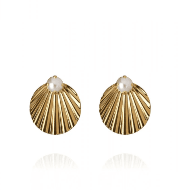 Hovedbilde Milos Earrings Gold Pearl 