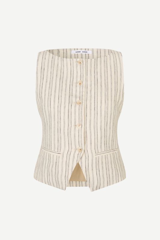 Saloves Vest 14329 Bone Stripe 