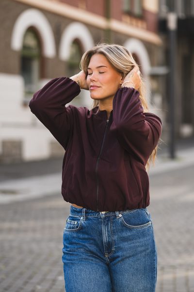 Hovedbilde Luna Balloon Zip Jacket Winered 