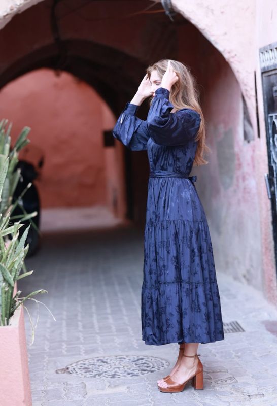 Doris Long Dress Midnight 