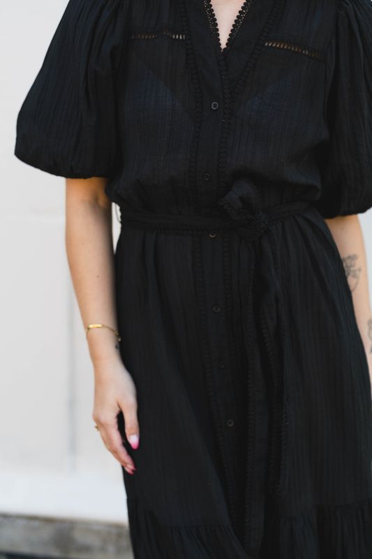 Margarita Crepe Dress Black 