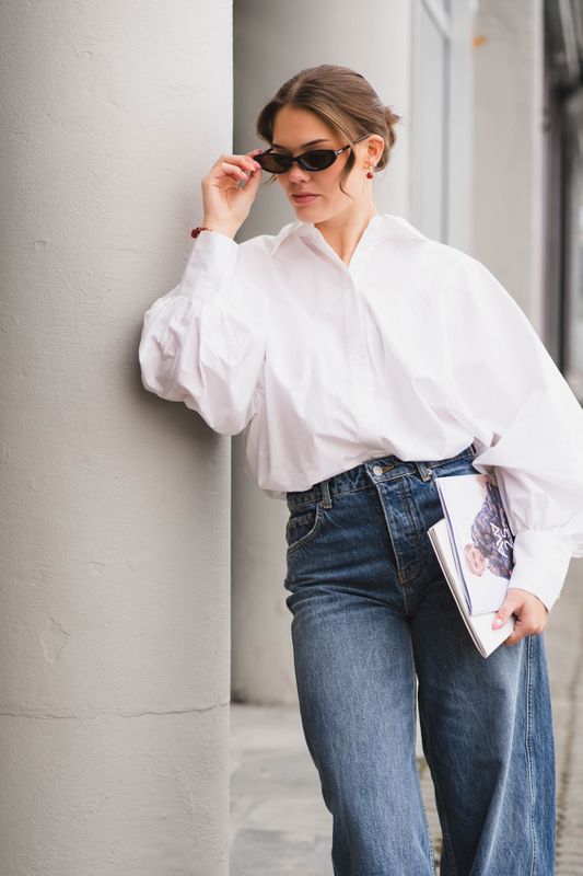 Muse Poplin Shirt Optical White 