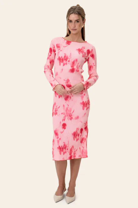 Hovedbilde Odaic Dress Abstract Pink Flower Print
