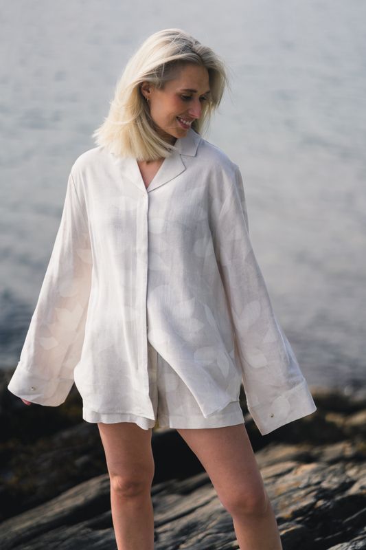 Cari Print Shirt Ecru Mix