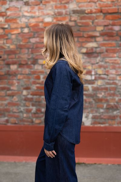 Hovedbilde Sarafia Shirt Rinse Blue Denim 