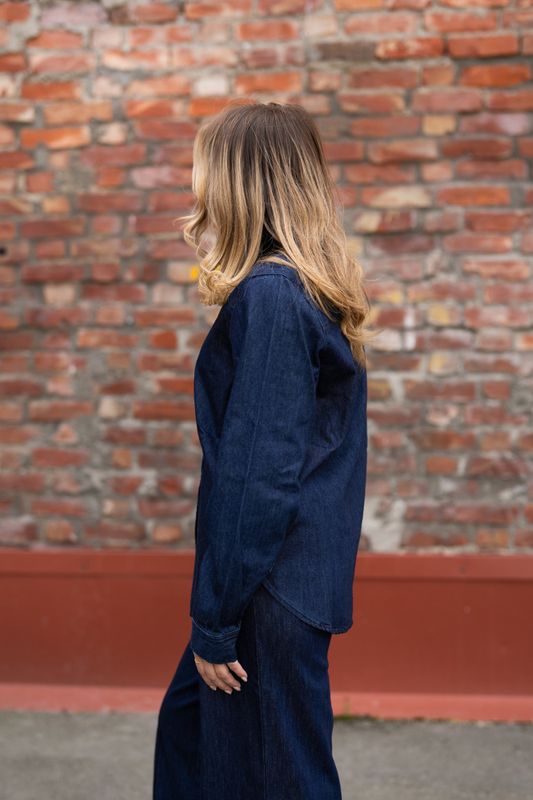 Sarafia Shirt Rinse Blue Denim 