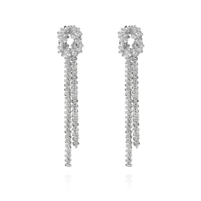 Hovedbilde Gemma Statement Earrings Rhodium 