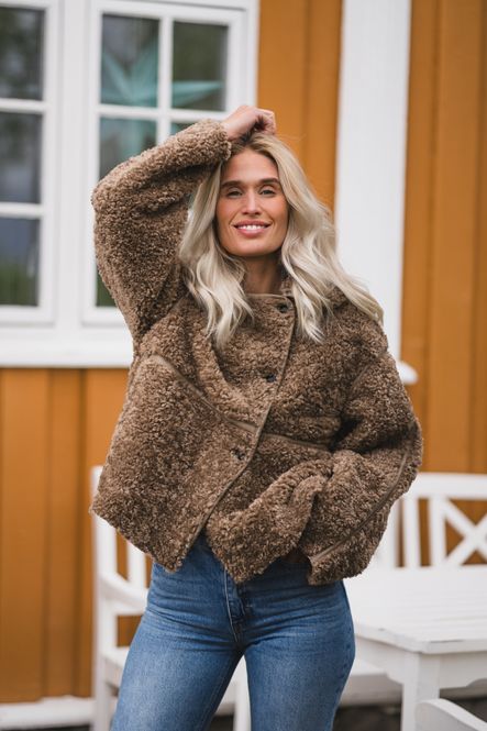 Hovedbilde Castor Faux Fur Jacket Taupe 