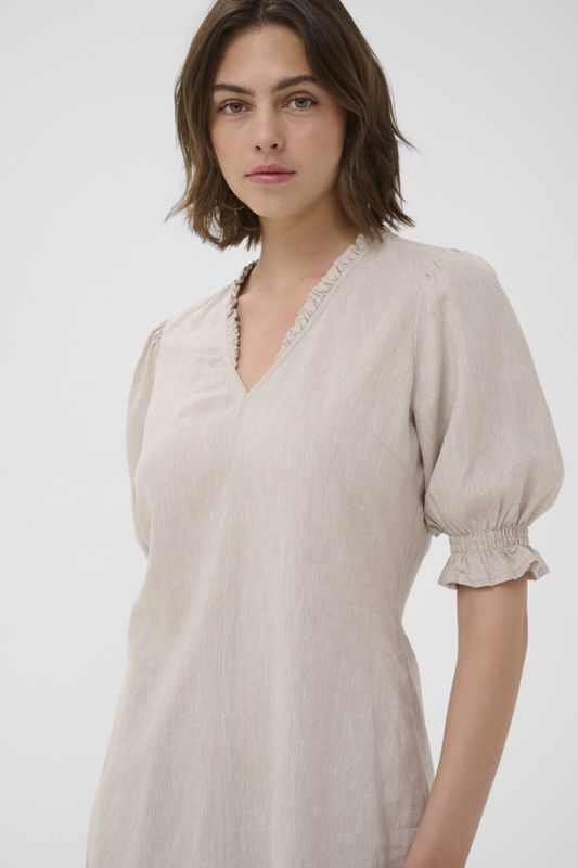 Edith Rigitta Dress Ecru 