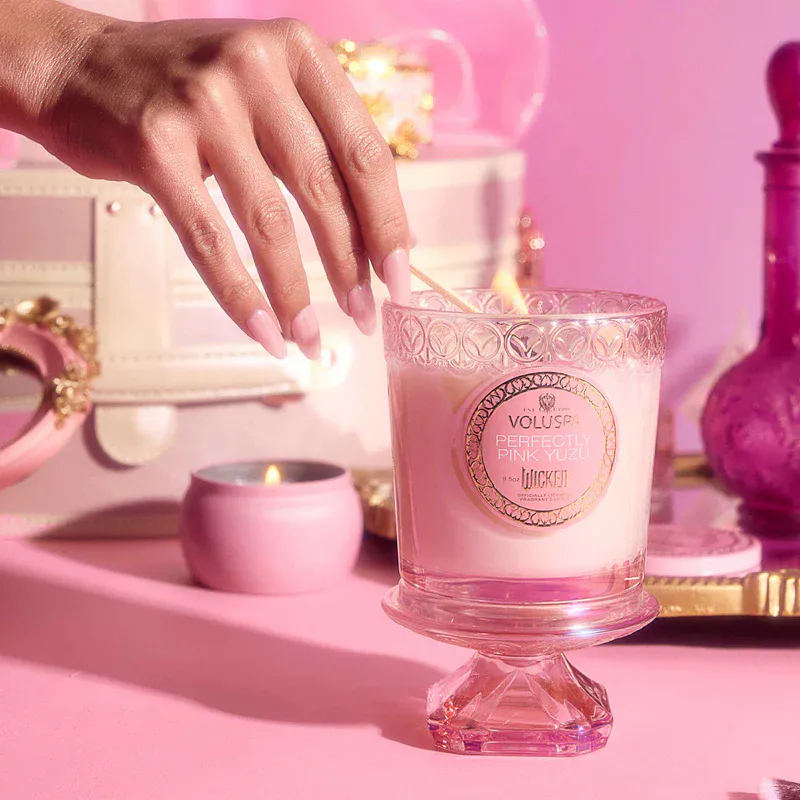 Boxed Candle Perfectly Pink Yuzu