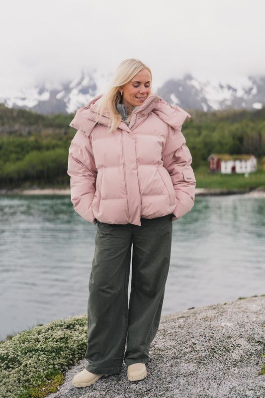 Steilia Brushed Down Jacket Light Pink 