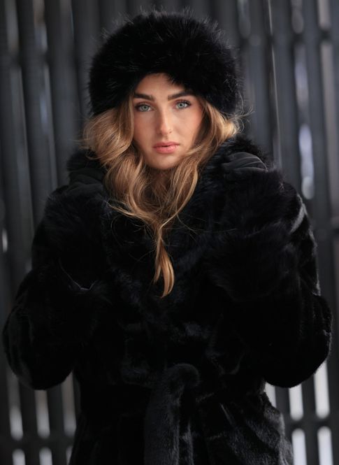 Hovedbilde Luxe Fur Gloves Black