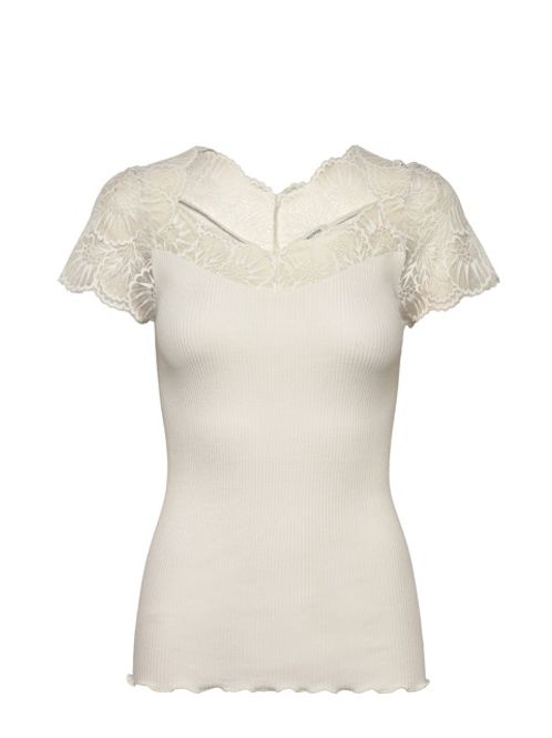 Hovedbilde Beatha Silk Capsleeve T-Shirt Ivory 