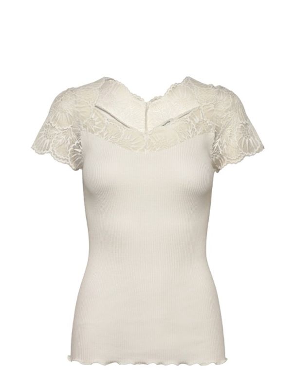 Beatha Silk Capsleeve T-Shirt Ivory 