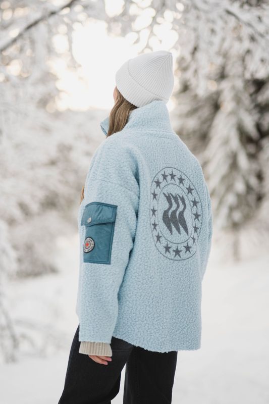 Nini Half Zip Light Blue 