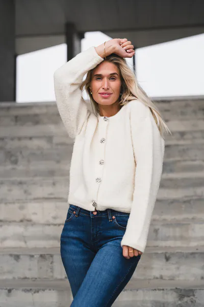Hovedbilde Colette Cardigan White