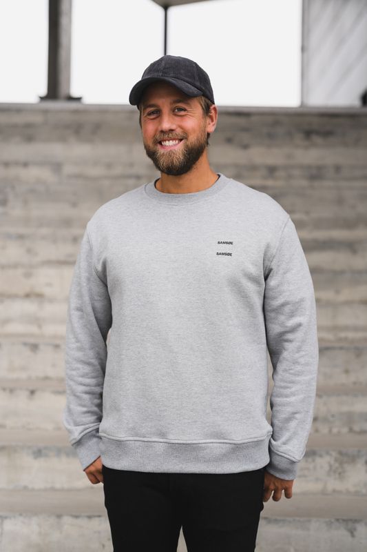 Joel Crew Neck 11414 Grey Melange 