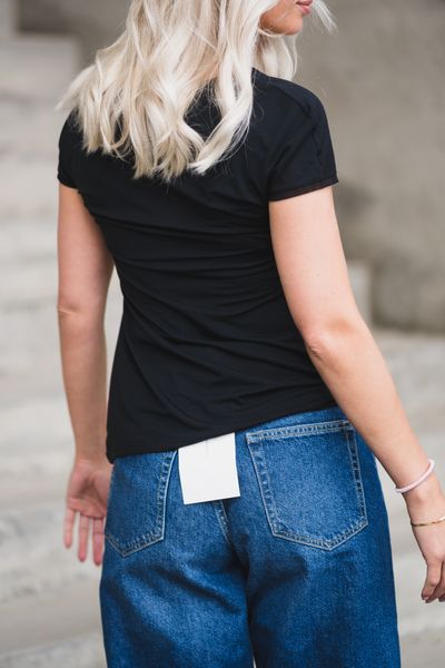 Hovedbilde Perfect Line Modal T-Shirt V Neck Black 