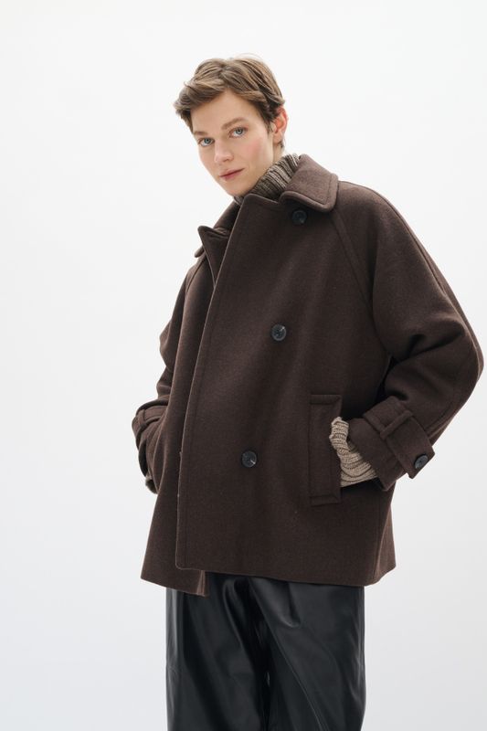 Thora Minona Coat R Chocolate Brown 