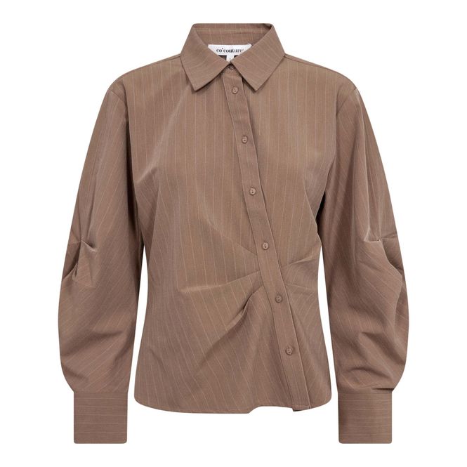 Hovedbilde Lyvia Asym Pin Shirt Walnut 