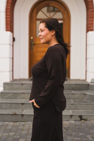 Hovedbilde Gincent Crewneck Chocolate Brown