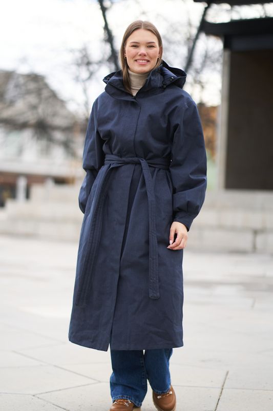 Rossby Maxi Coat Dark Navy 