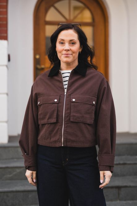 Hovedbilde Rivera Canvas Boxy Jacket Brown 