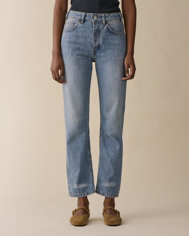 Sisli Cropped Light Blue Righe