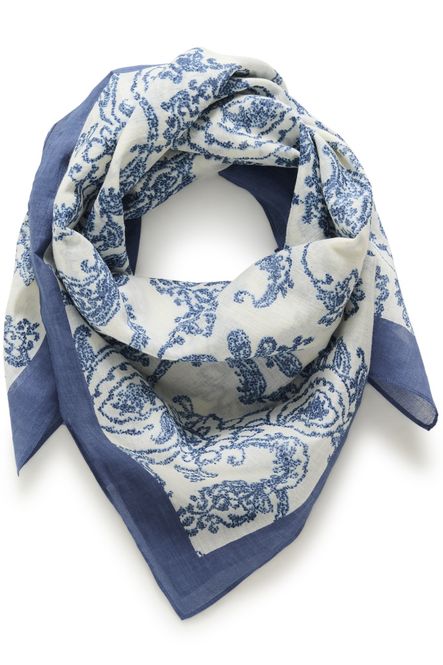 Hovedbilde Phi Scarf Blue Dot Paisley Print