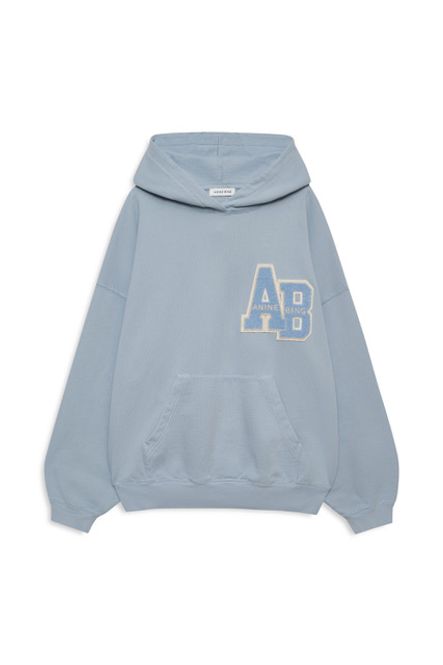 Hovedbilde Harvey Sweatshirt Letterman Washed Light Blue 