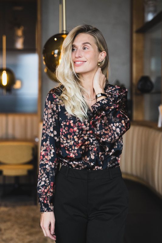 Sophia Blouse Melange Noir 