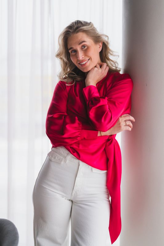 Ines Blouse Raspberry Pink 