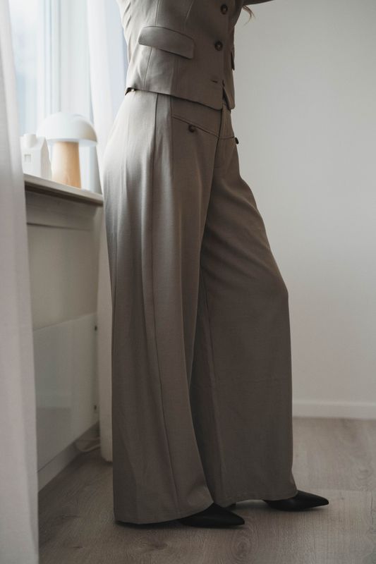 Massie Structure Pants Warm Grey 