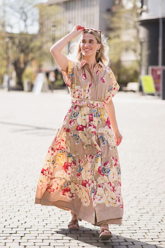 Poplin Shirt Dress Vintage Rosalie