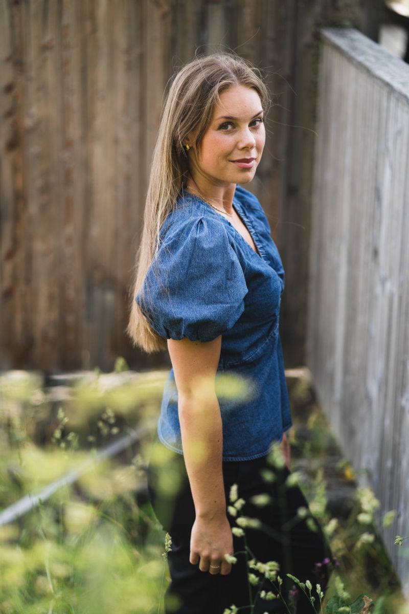 Irina Denim Blouse Blue 