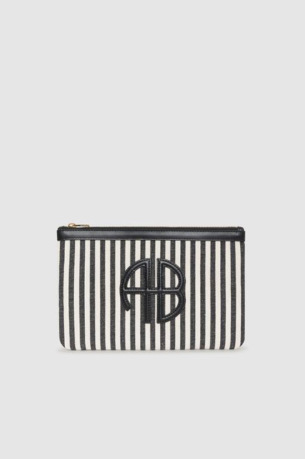 Hovedbilde Lili Pouch White And Black Stripe 