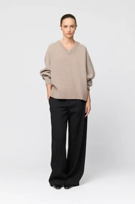 Hovedbilde Harbour V-Neck Sweater Wheat 