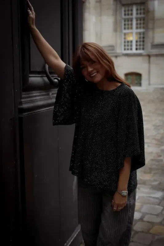 Stardust T-Shirt Black & Silver 