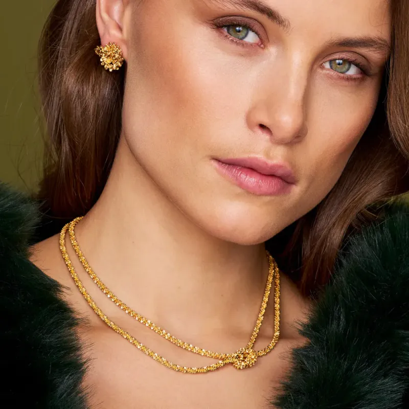 Mini Gemma Earrings Gold 