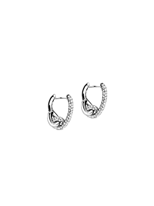 Hovedbilde Pavé Knot Earrings Silver