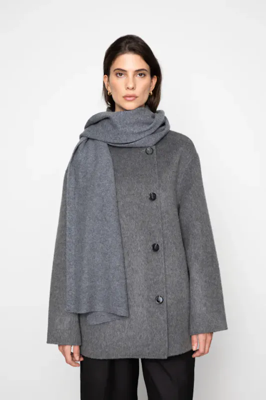 Babette Scarf Dark Grey