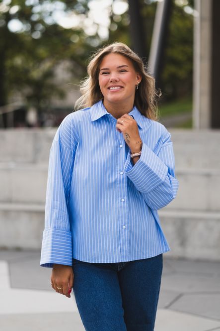Hovedbilde Bianca Wide Cuff Shirt Pale Blue 