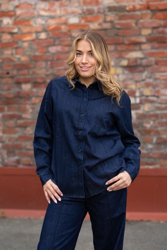 Sarafia Shirt Rinse Blue Denim 