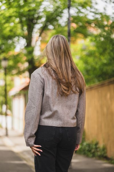 Hovedbilde Romana Herringbone Jacket Dusty Brown 