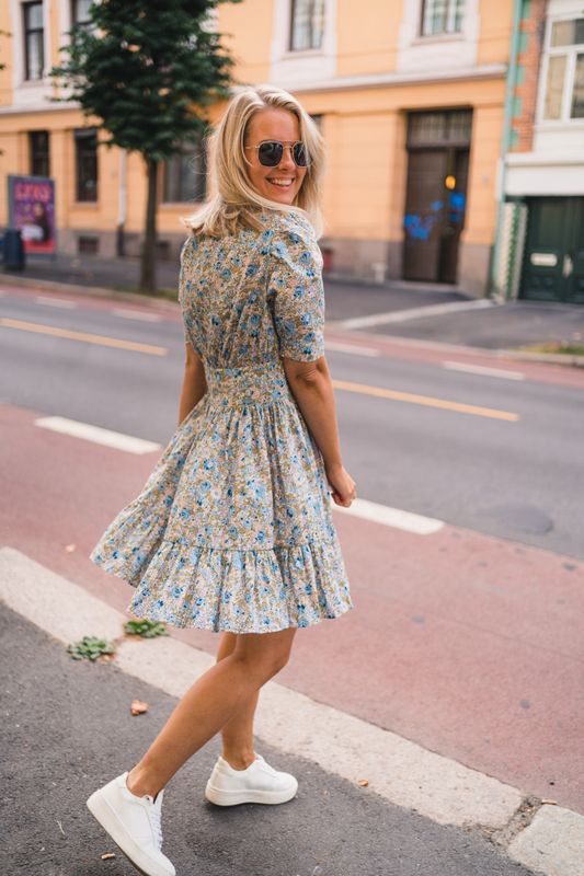 Poplin Mini Dress Blossoms