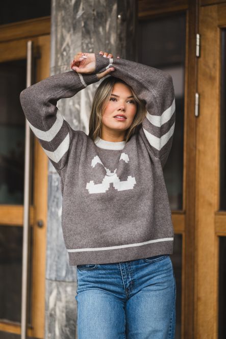 Hovedbilde Row Coco Logo Knit Walnut 