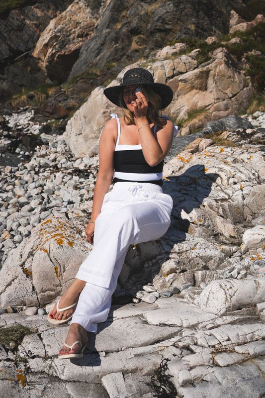 Sonar Linen Pants White 